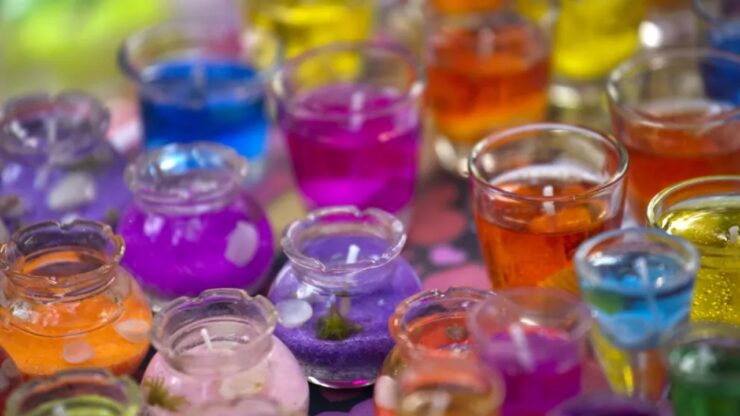 candele colorate