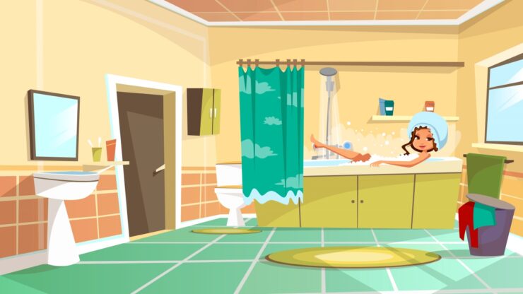 bagno dopo brutta giornata