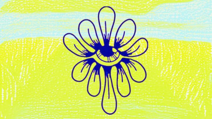 test occhio fiore