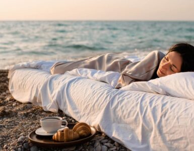 persona in riva al mare
