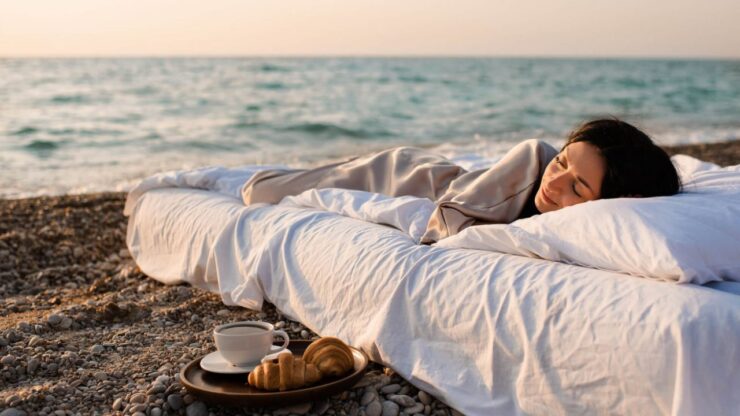 persona in riva al mare