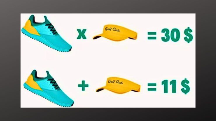 sfida matematica scarpe cappello