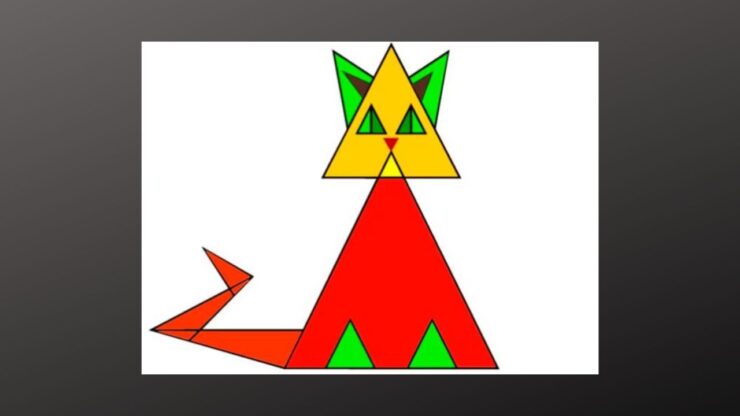 test gatto triangoli