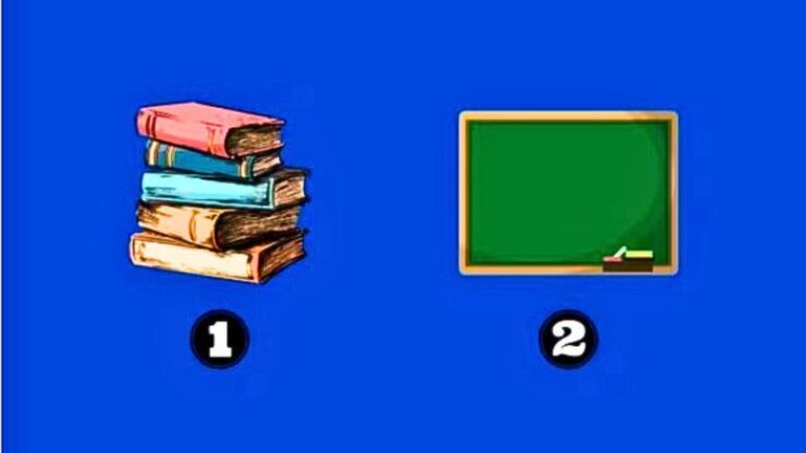 test libri e lavagna