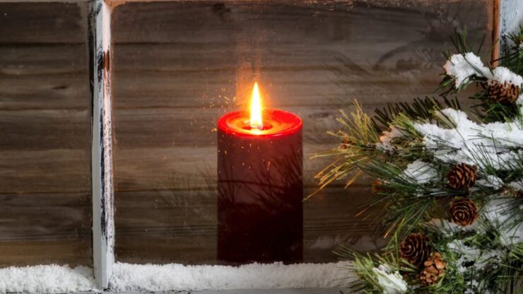 candela accesa