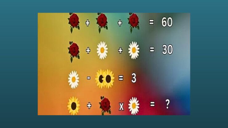 quiz matematico fiori